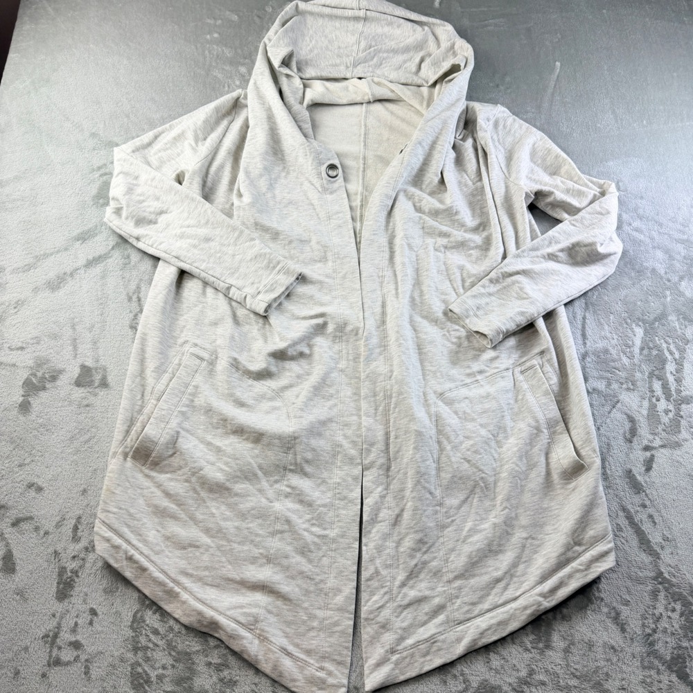 Athleta Pranayama Wrap Cardigan Heathered Gray Women's Medium